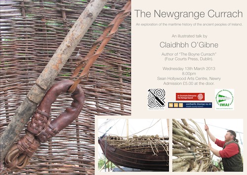 The Newgrange Currach talk at the Arts Centre on 13th of March.