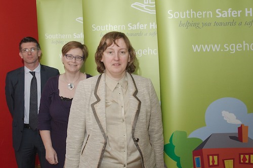 From left: Eoin Devlin, Asst. Director of Environmental Health, Aisling Rennick, Health Inequalities and Catherine Lynch, Homes Safety Officer