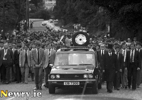 Norman Brown's Funeral in August 1983. Photograph: Columba O'Hare