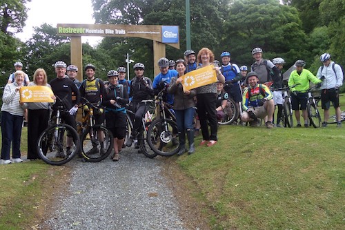 The Soroptimists at their charity cycle in Rostrevor.