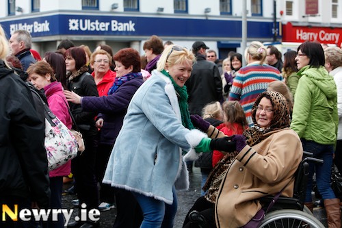 Dancing in the Streets at St Patrick's Festival in Newry. Photograph: Columba O'Hare