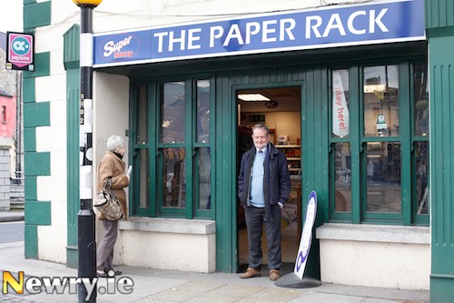 Tim Casey at The Paper Rack in Sugar Island. Photograph: Columba O'Hare