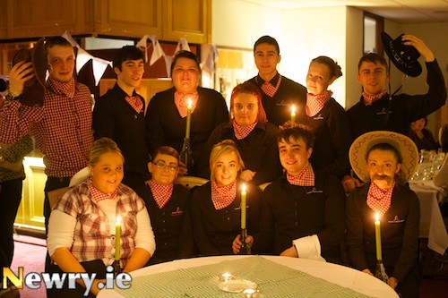 The team at The Graduate Restaurant at Southern Regional College in Newry who hosted the Wild West Night. Photograph: Columba O'Hare