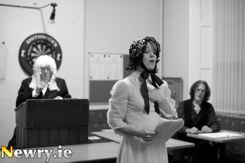 Culture Night - The Trial of the man who shot Darcy Magee at the Catholic Working Mans Club. Photograph: Columba O'Hare