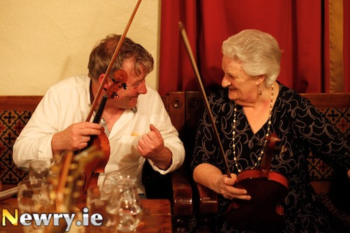 Peter Grew & Josephine Keegan, two of the special guests performing on Thursday night's Trad benefit for CRY. Photograph: Columba O'Hare