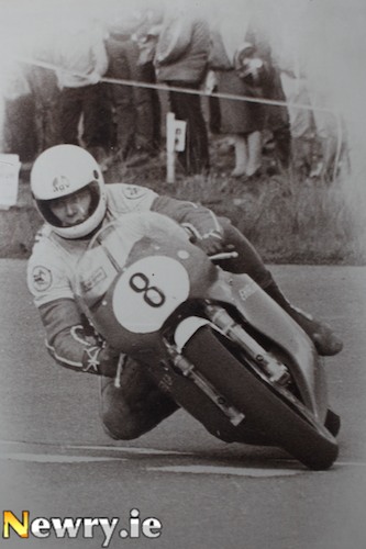 Newry's own Norman Brown competing at the Tandragee 100 in 1983. Photograph: Columba O'Hare