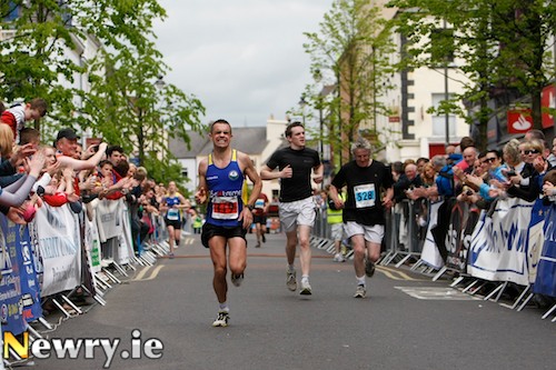 Newry man Don Travers sprints home to Second Place in the Newry City Marathon. Photograph: Columba O'Hare Newry man Don Travers sprints home to Second Place in the Newry City Marathon. Photograph: Columba O'Hare