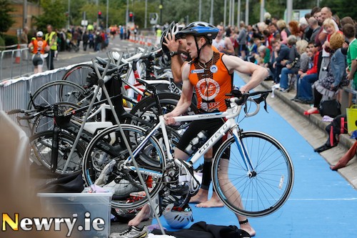 Newry's first ever Triathlon was a tremendous success. Photograph: Columba O'Hare