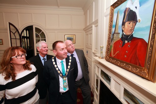 Maynard Hanna, Development Officer Ulster Scots Agency, Marian Fitzpatrick, Community Liaison Officer Peace III, Robert Linden, Ross Conference local committee representative, Mayor of Newry and Mourne District Council  Cllr Michael Ruane