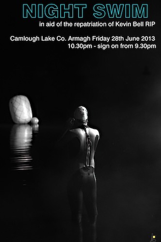 Night Swim for the Kevin Bell Fund, 28th of June at Camlough Lake.