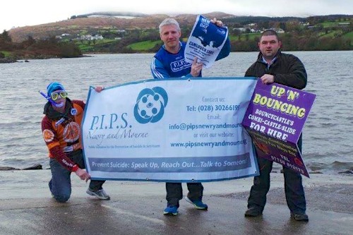 Pictured getting ready at Camlough Lake are Colm “Bootsy