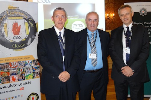 Pictured at the recent Police Service of Northern Ireland (PSNI) and Ulster Gaelic Athletic Association (GAA) multi-team training and support seminar are: (L-R) Supt William Dodds, PSNI, Dr Danny Murphy (Provincial Secretary and Designated Officer Ulster GAA) and Chief Supt Peter Farrar.
