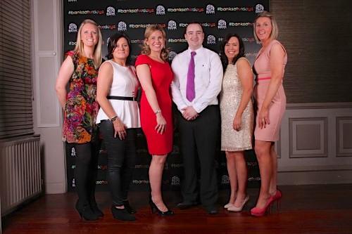 Enjoying Style City 2013, from left: Emma Donnelly, Andrea Donnelly, Gemma Murphy, David Og Downey, Colleen Dowdall & Donna McConnell. Photograph: Cotton Tree Photography