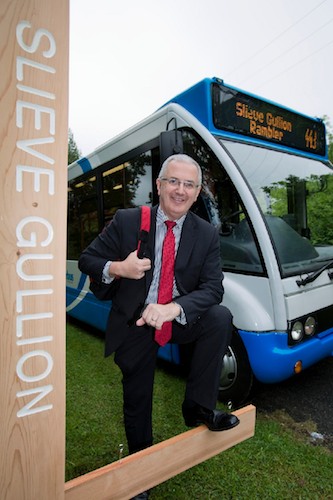 Roads Minister Danny Kennedy, pictured at the launch of the new Slieve Gullion Rambler Service