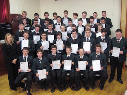 Prizewinners at St Joseph's.
