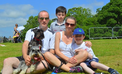 The Curran Family with dogs Jack and Jill Photograph: Brendan Monaghan The Curran Family with dogs Jack and Jill Photograph: Brendan Monaghan