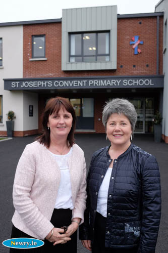Principal Doreen O'Neill and Vice Principal Josephine McMahon at St Joseph's Convent Primary School, Newry. Photograph: Columba O'Hare Principal Doreen O'Neill and Vice Principal Josephine McMahon at St Joseph's Convent Primary School, Newry. Photograph: Columba O'Hare