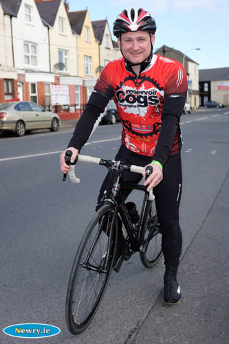 Patrick Rankin's great grandson who took part in the Newry Dublin cycle on Sunday.