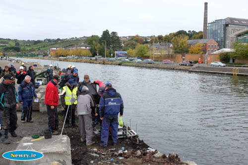 Fishing on Newry Ship Canal. Photograph: Columba O'Hare 