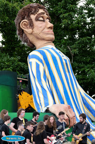 Even the Celtic Music Project couldn't wake the Giant! Photograph: Columba O'Hare 