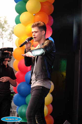 Taken on stage at Pride in Newry. Photograph: Columba O'Hare 