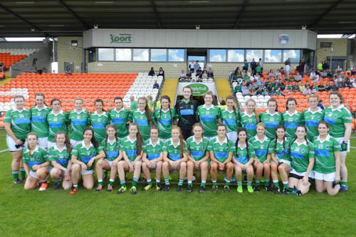 Shane O’Neill’s senior ladies, Intermediate Championship winners.
