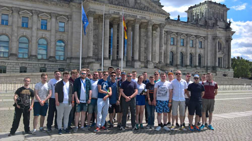 The SRC Students on their trip to Germany.