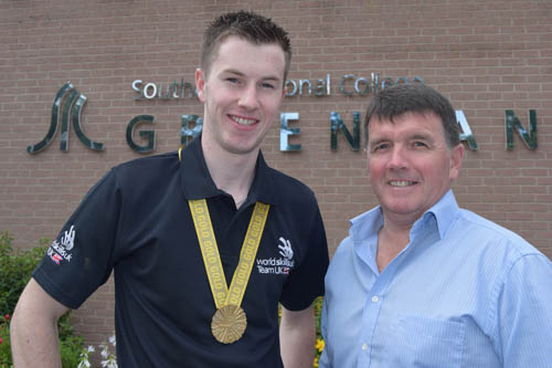 Gary and Ronnie pictured recently at the WorldSkills Competition
