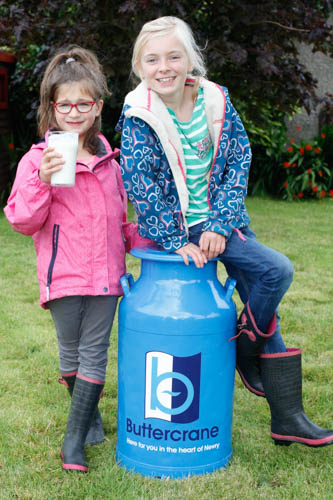 Bríd and Erin McGinn are not too sure about trying out a pint of Buttermilk in advance of the Buttercrane International Buttermilk Drinking Challenge that takes place in the Buttercrane Shopping Centre in Newry this Saturday at 1pm.