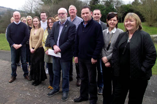 Members of Camlough Community Association, Muirhevnamor Youth Project and the International Fund for Ireland.