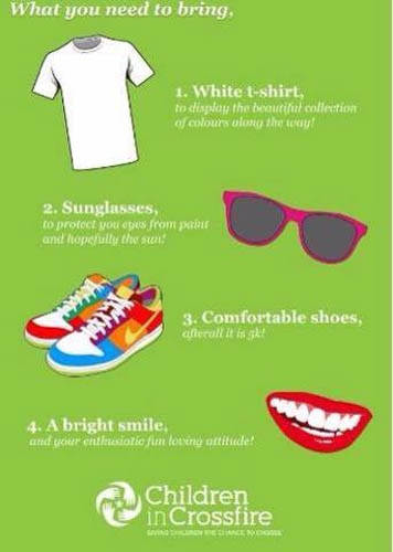 Newry Colour Run - What you need!