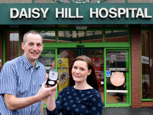 Dr John Harty, Co-Director for Postgraduate & Undergraduate Education and Consultant Nephrologist, and Foundation Year 1 - 1st Place Medal Award Winner Dr Nicola McKinley