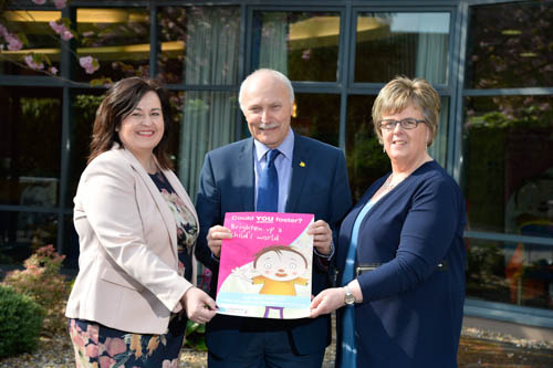 Pictured from left: Kathleen Toner, Director of The Fostering Network NI, Paul Morgan Director of Children’s Services Southern HSC Trust and Una Carragher Regional Adoption and Fostering Service