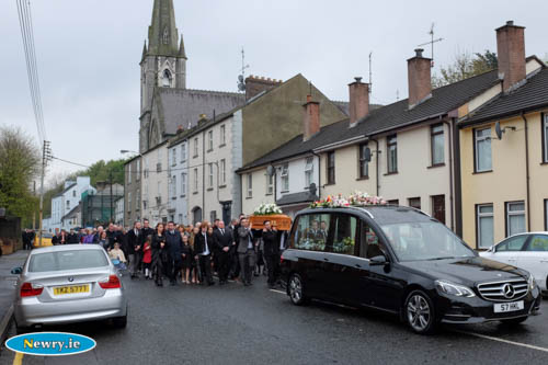 The Funeral cortege leaves St Catherine's Dominican.