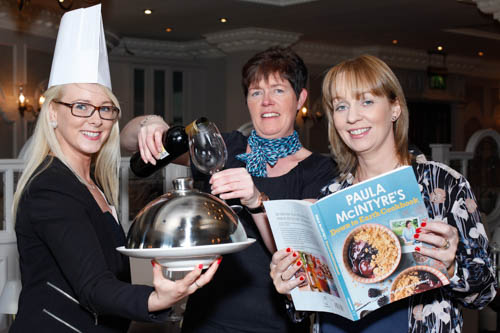 Grainne Mulgrew (SAHS), Louise Young (Canal Court Hotel) and Lisa Mulkerns (SAHS), photographed at the launch of the Annual Hospice Ladies Luncheon in the Canal Court Hotel, photograph – Columba O’Hare.