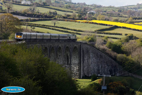 The Enterprise journeys over the Eighteen Arches. Photograph: Columba O'Hare 