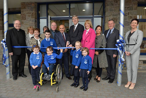Education Minister John O'Dowd officially opens new £6.3million St Clare's Abbey Primary School in Newry. Photograph: Aaron McCracken/Harrisons Education Minister John O'Dowd officially opens new £6.3million St Clare's Abbey Primary School in Newry. Photograph: Aaron McCracken/Harrisons