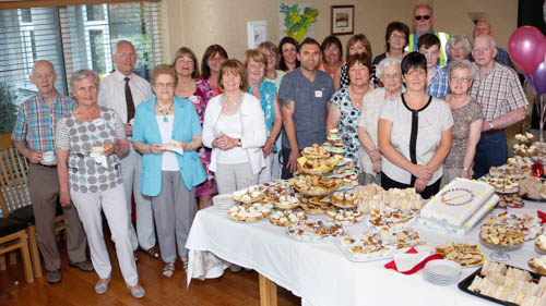 Volunteers at the Southern Area Hospice Volunteer thank you party where volunteers received an Investing in Volunteers Award. Photograph: Columba O'Hare