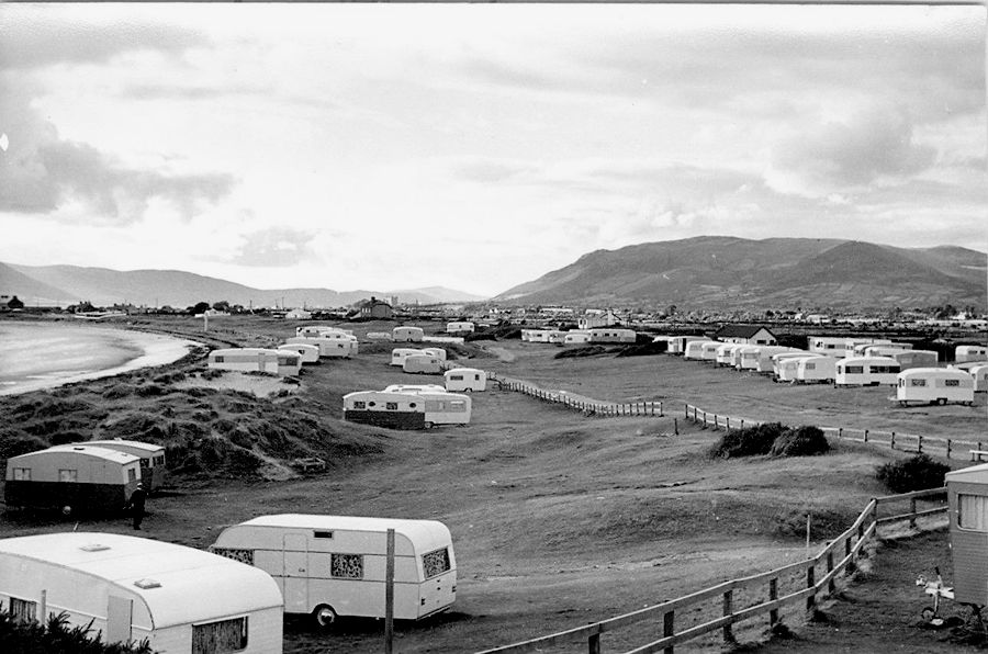 Cranfield Caravan Park in the 1960s. Newry and Mourne Museum Collection