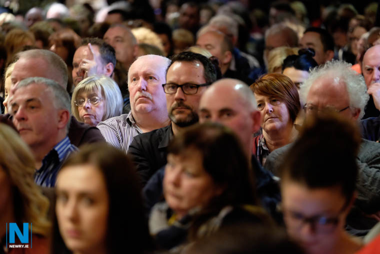The packed Canal Court Hotel for the Save Our Emergency Department meeting. Photograph: Columba O'Hare