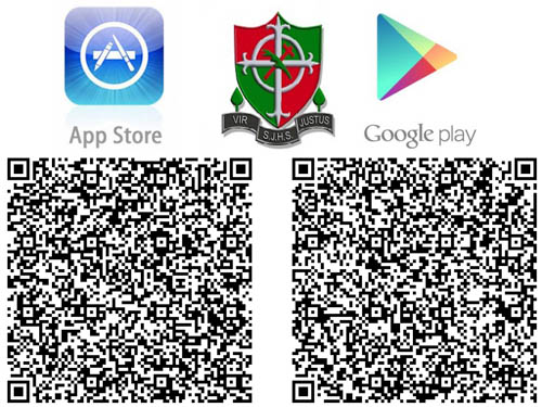Scan the QR Codes to download the App