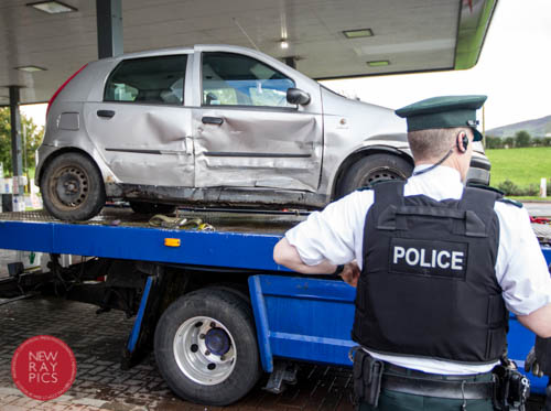 The Vauxhall Corsa involved in the incident. Photograph: NewRayPics