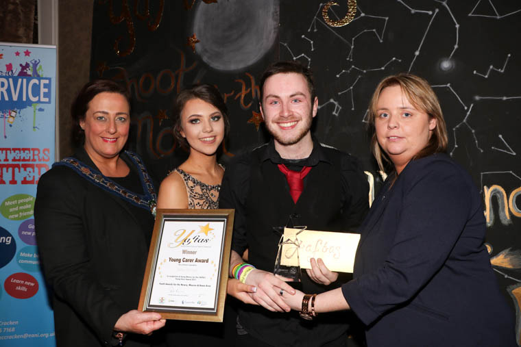 Joshua McVeigh Winner of the YAFTAS Young Carer Award.