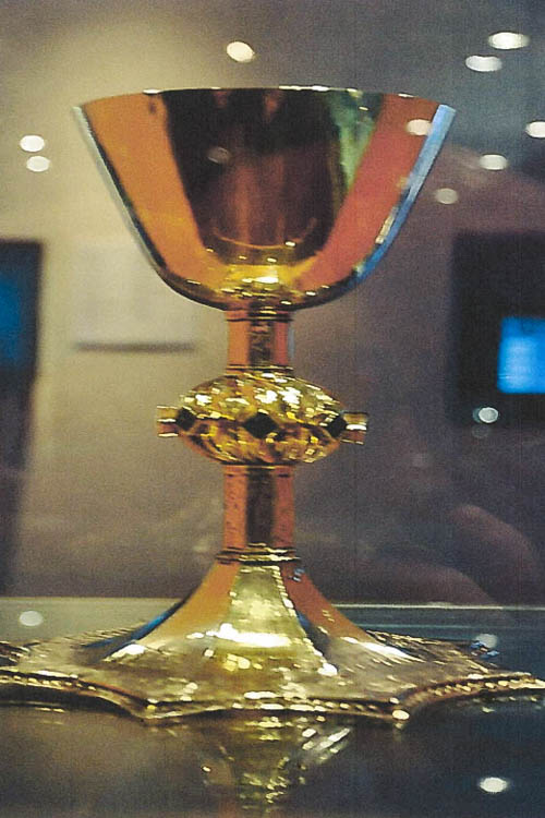 A gold Chalice the same design as the stolen one.