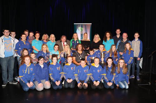 Holy Cross Accordion Junior and Senior Band Attical won the All Ireland Fleadh Cheoil Junior and Senior Titles in Co Clare, Kerry O'Flaherty competed in 2016 European Championships and the Rio Olympic Games in 2016 and currently Northern Ireland Record Holder in the 3000m Steeplechase and 4th on the Irish Times 'All-time' list, Laura Graham N.I. and Ulster Silver medallist in this year's Belfast City Half Marathon, first Irish National Female to cross the line in this year's London Marathon and won the Women's Irish National Championship in Dublin pictured with councillor Brian Quinn and Chairperson Newry, Mourne and Down District council Gillian Fitzpatrick at the Awards Ceremony in Sean Hollywood Arts Centre.