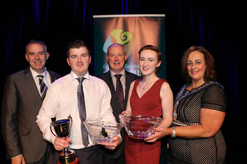 Sean O'Neill has played Bodhran since he was 5 and won many titles, recently taking home the Ulster Fleadh and brought home the Paul Phillips Memorial Trophy, Paul was his tutor and then went on to win the Senior All Ireland Bodhran title in Co. Clare, Helen Jennings within her role of Executive Trustee of the Northern Ireland Youth Forum held responsibility for the management of this regional charity, which exists to support the voice and rights of young people. Helen was the sole UK and Ireland delegate to the G(irls) 20 Summit 2015 in Istanbul, following her role as UK and Ireland Ambassador for this Global social enterprise she accepted a position on their Global Advisory Board pictured with councillor Pol Ó Gribín, Liam Hannaway Chief Executive and Gillian Fitzpatrick Chairperson Newry, Mourne and Down District Council at their Civic Awards Ceremony.