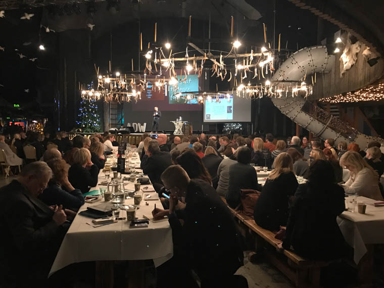 Delegates at Arctic Design Week in Rovaniemi, Finland.