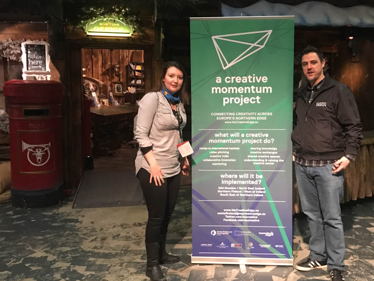 Newry Mourne and Down: Silversmith Samantha Moore, Crossgar and graphic designer David Henderson, Kilkeel represented Newry, Mourne and Down District Council at Arctic Design Week in Finland.