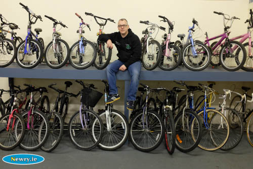 Gerard Hughes from Cycle Recycle is one of the speakers at the Armagh Down Cycling Club annual meeting. Photograph: Columba O'Hare