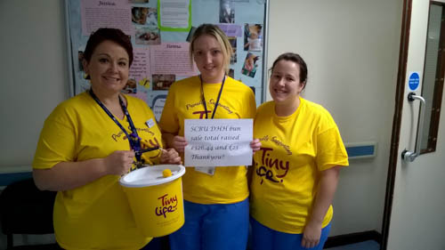 Jane Lynch, Ward Manager, Special Care Baby Unit, Daisy Hill; Niamh Murphy Staff Nurse, Special Care Baby Unit and Emma Bridges Healthcare Assistant. 